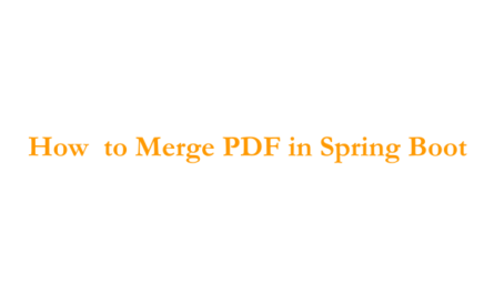 How to merge pdf in spring boot Java